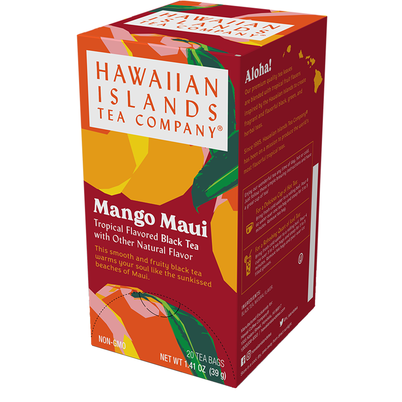 Mango Maui Black Tea - Hawaiian Islands Tea Company